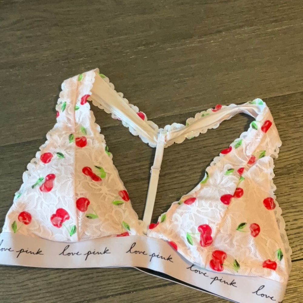 Pink cherry bralette